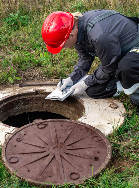 Man On Septic Tank